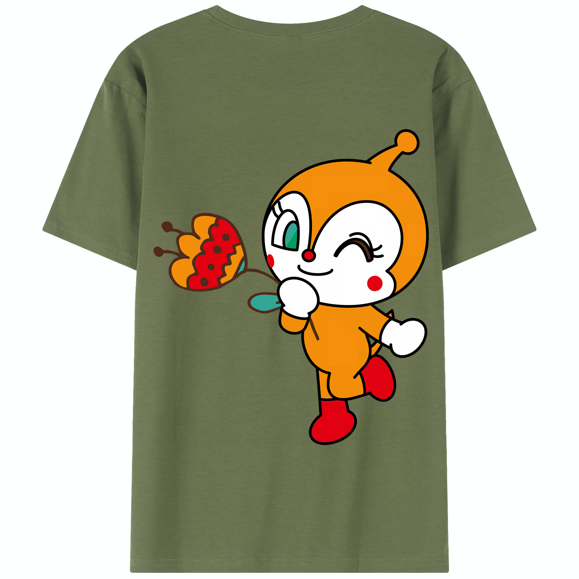 アンパンマン Anpanman 綿100％半袖Tシャツ（背面プリント）
